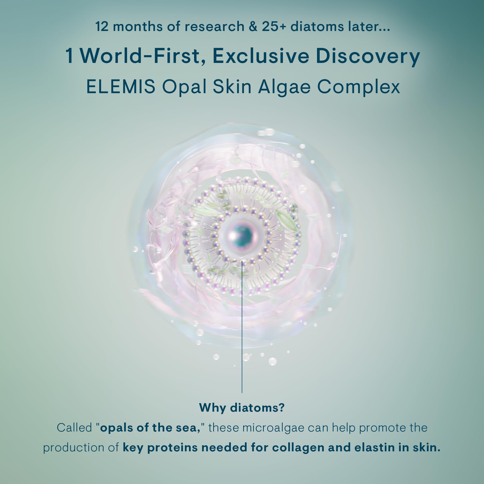 Elemis Pro-Collagen Future Restore Serum swirl texture on skin.