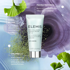 Elemis Pro-Collagen Marine Cream SPF 30 travel-size packaging ready to go.
