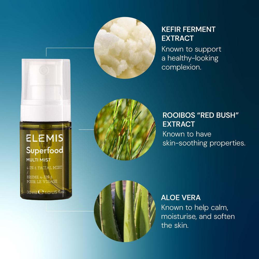 ELEMIS kit displayed on a bathroom counter inviting daily routine.