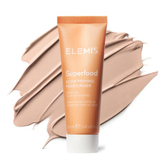 ELEMIS Superfood Glow Priming Moisturizer travel-size front view for easy hydration