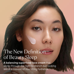 Elemis Superfood Midnight Facial jar closed, compact travel size for on-the-go care