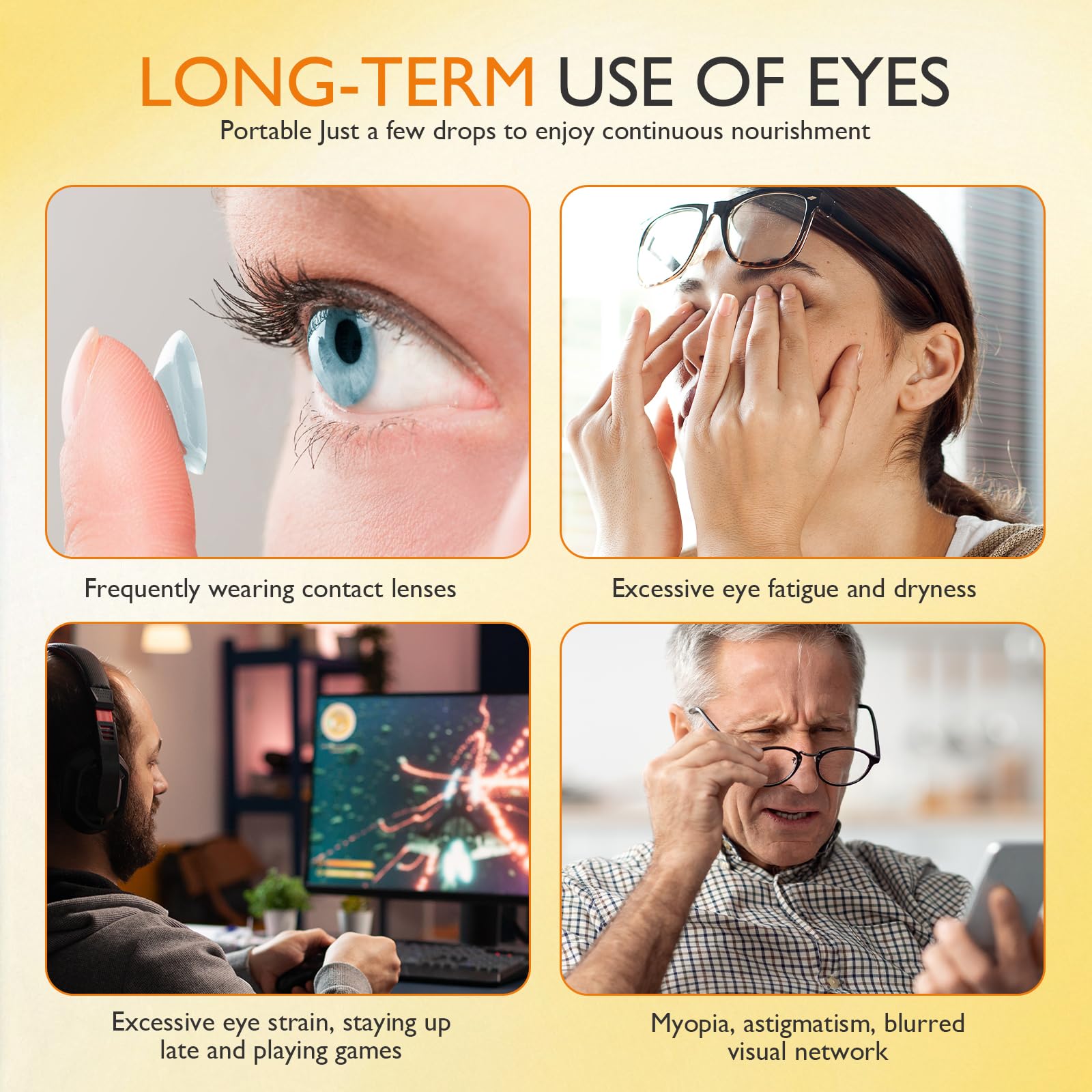 Elesysy Honey Eye Care eye area closeup emphasizes soothing hydration and refreshed appearance.