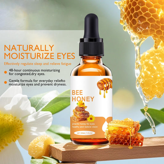 Elesysy Honey Eye Care packaging closeup highlights natural ingredients and daily use convenience.