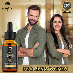 Elevate Hair Growth Oil bottle closeup—capturing texture and premium packaging.