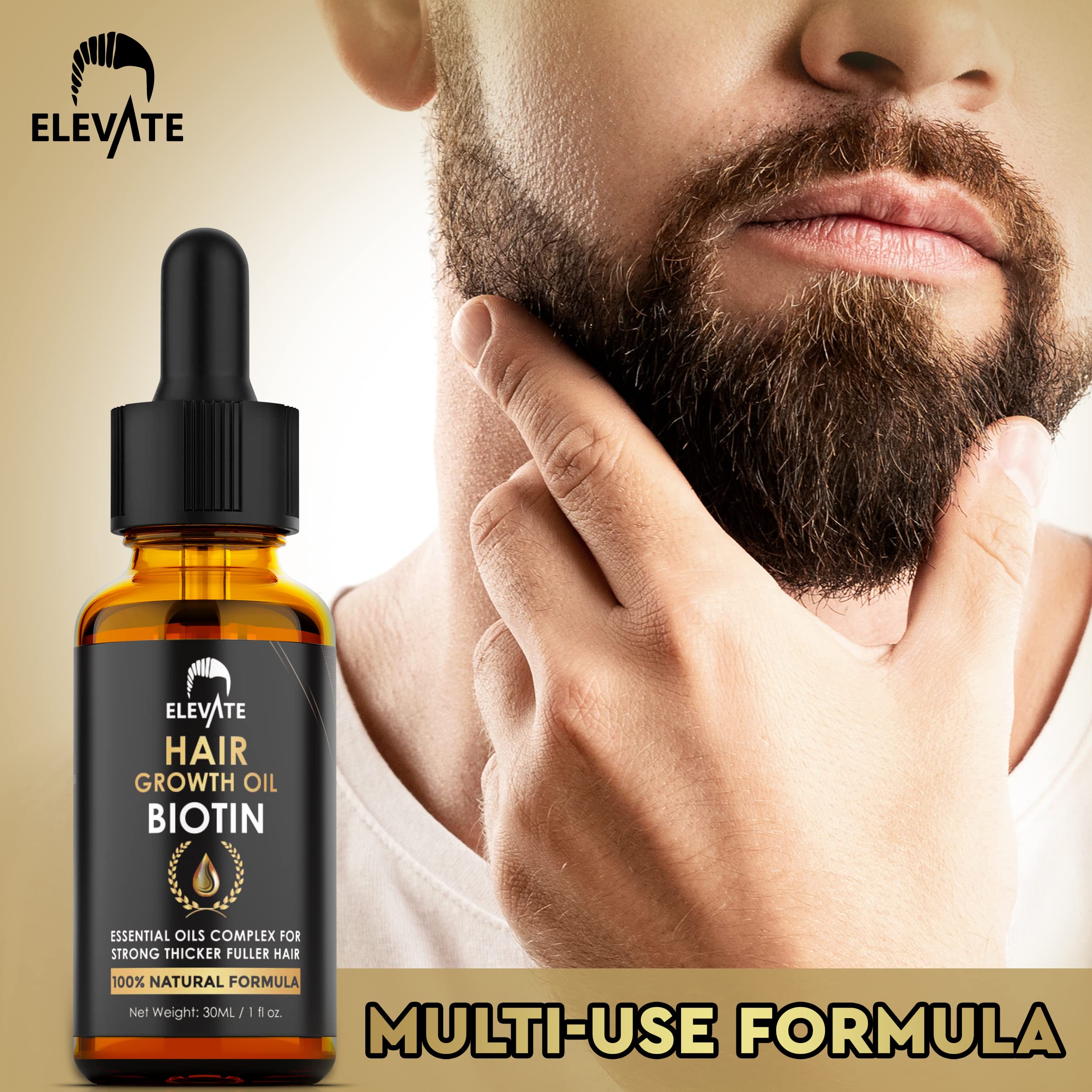 Elevate Hair Growth Oil on dry hair—visible shine with frizz reduction.