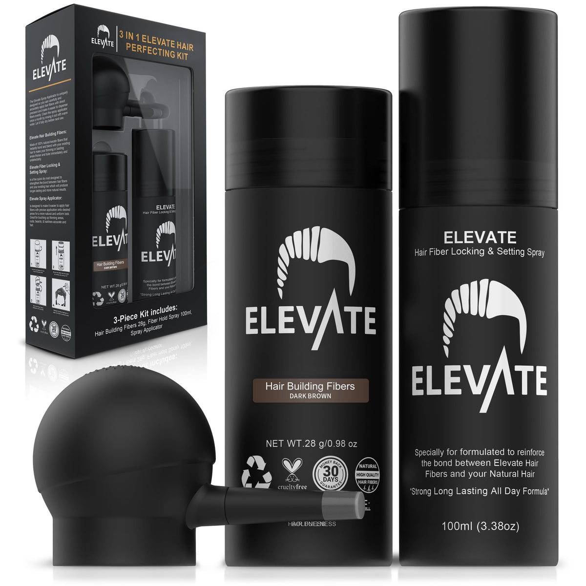 Elevate hair perfecting 3-in-1 kit shows instant fuller look for thinning areas