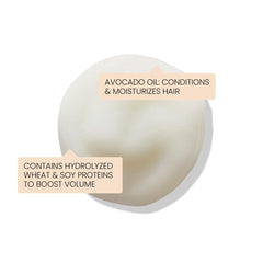 ELEVEN AUSTRALIA I Want Body Volume closeup highlights protein-rich formula for thickness
