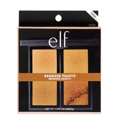 e.l.f. Bronzer Palette Bronzed Beauty compact close-up highlighting skin-loving formula