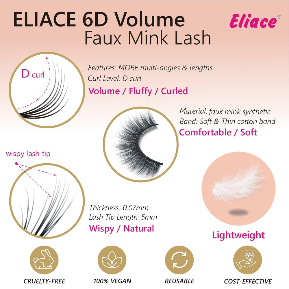Eliace dramatic fluffy lashes elevate evening makeup looks.