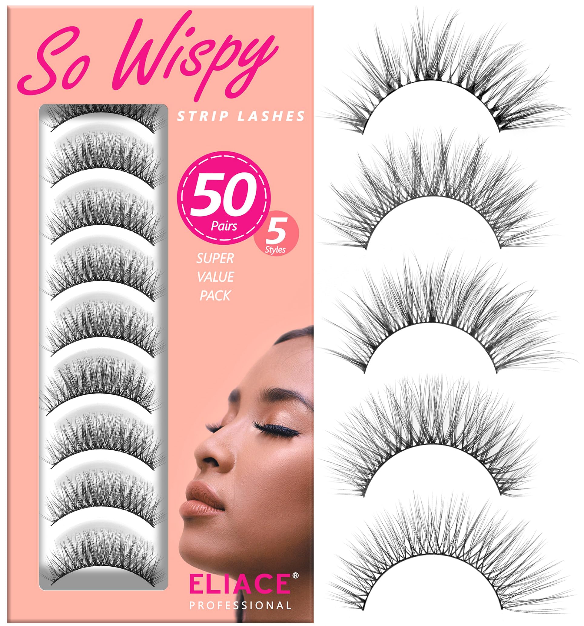 Eliace lashes ideal for beginners and sensitive eyes with gentle band