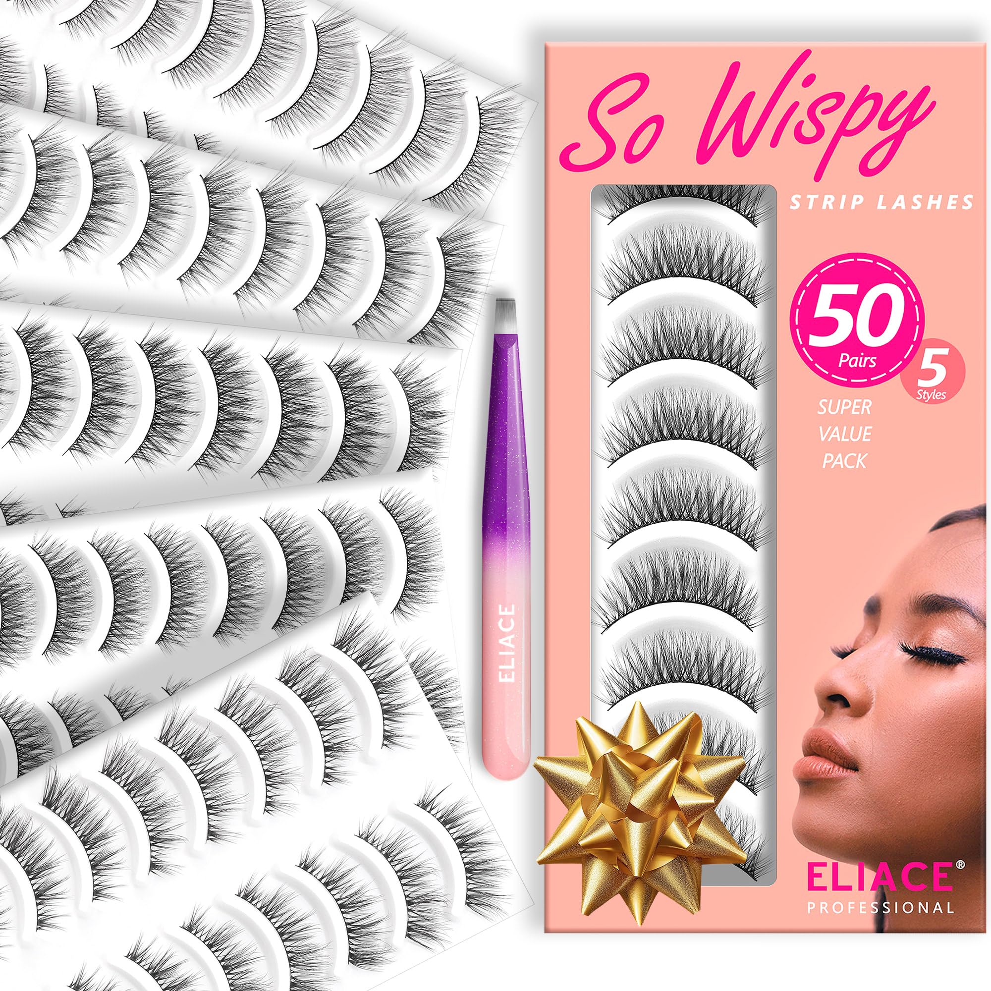 Eliace Luxurious cat-eye lashes for defined eyes and all-day wear