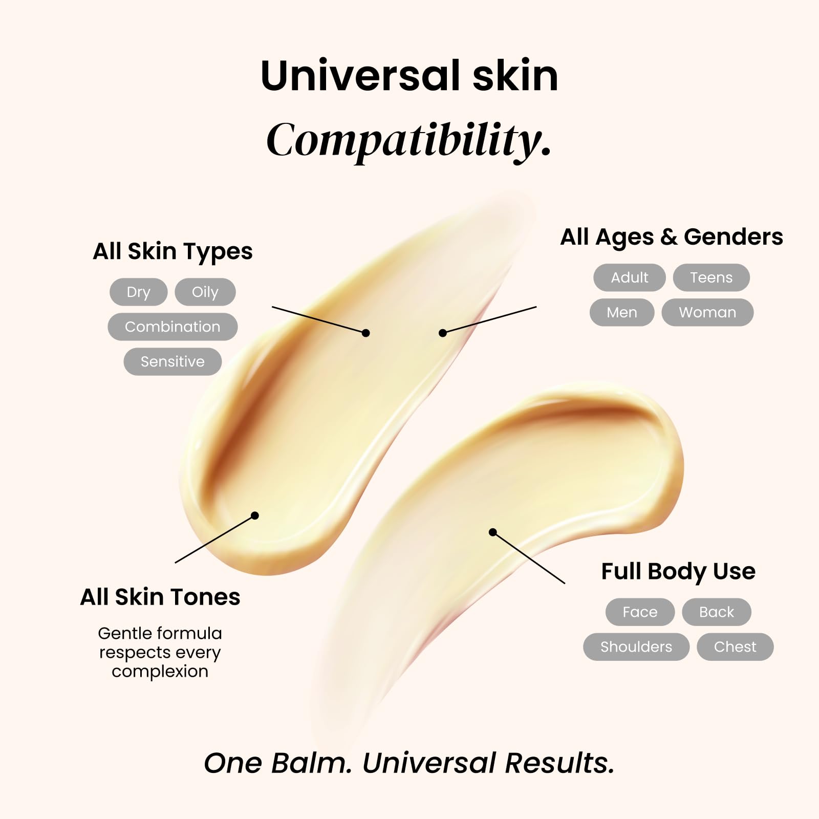 Eliré Clear Skin Balm application swirl demonstrates even coverage for targeted care.