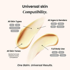 Eliré Clear Skin Balm application swirl demonstrates even coverage for targeted care.