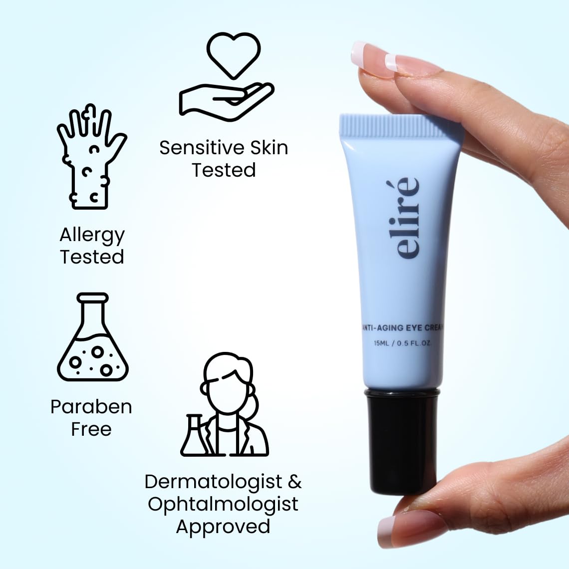 Lightweight formula suitable for all skin types, makeup ready.