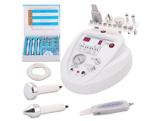 Elitzia 3-in-1 dermabrasion scrubber side view demonstrates comfortable grip.