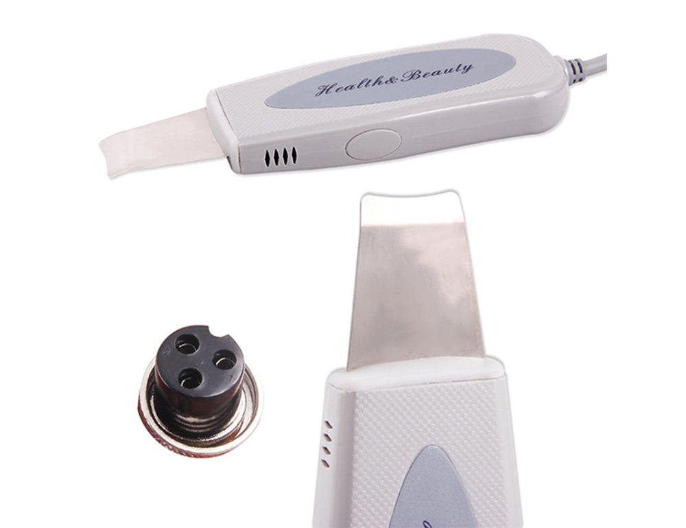 Elitzia skin scrubber in use shows early exfoliation action.