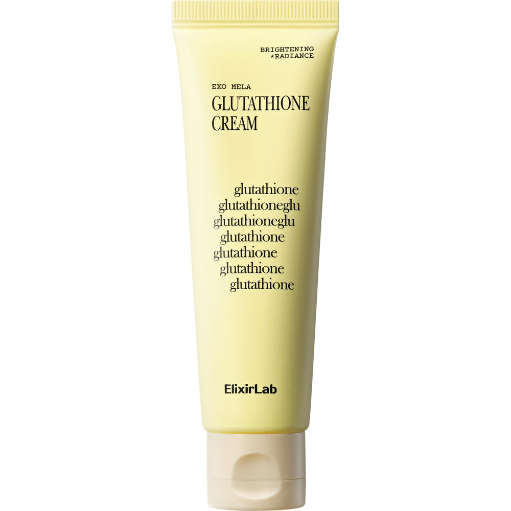 ElixirLab Glutathione Cream packaging for daily brightening routine
