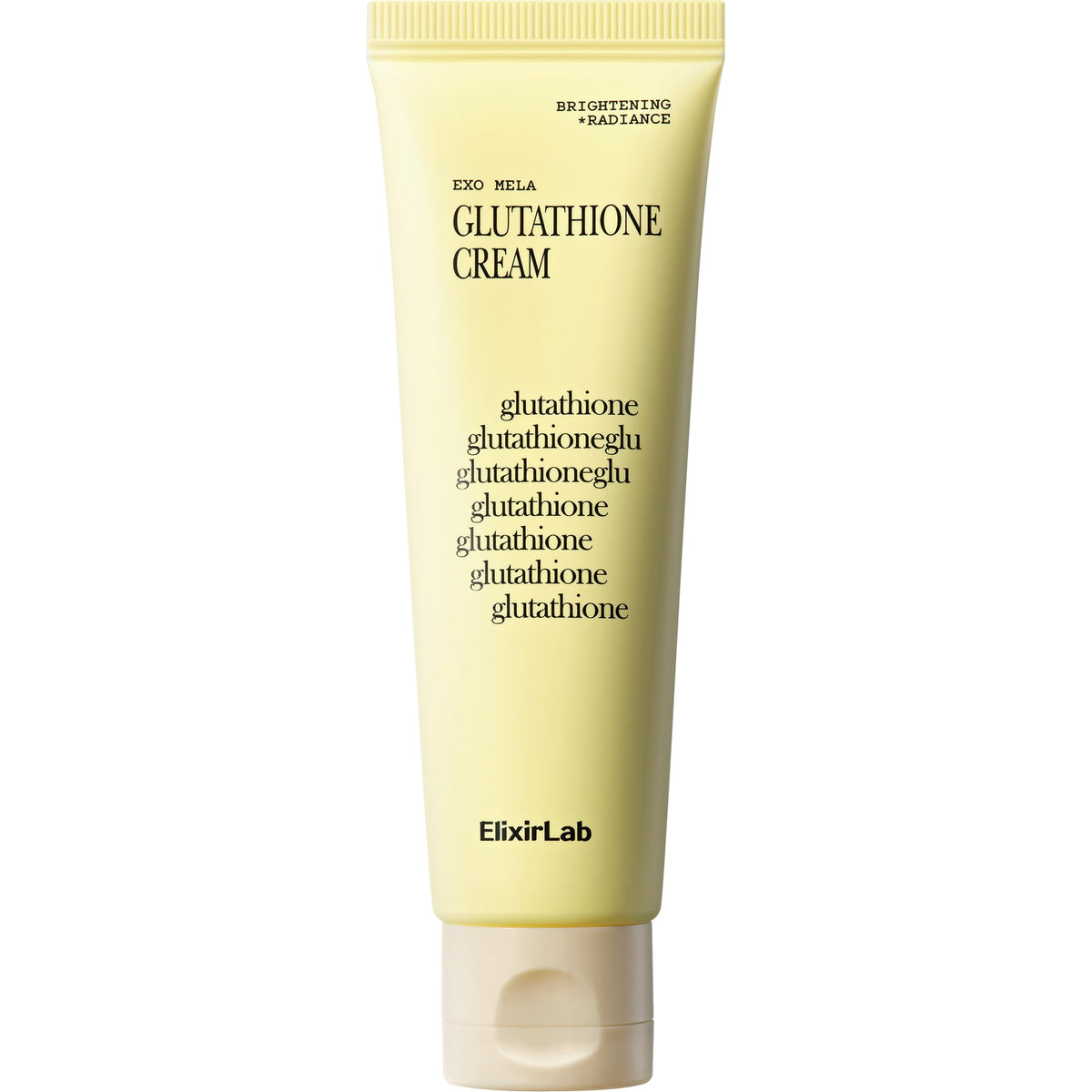 ElixirLab Glutathione Cream packaging for daily brightening routine