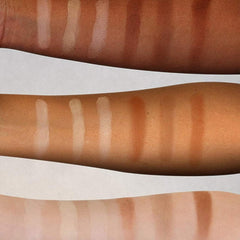 Elizabeth Mott contour swatches close-up showing versatile color for skin tones