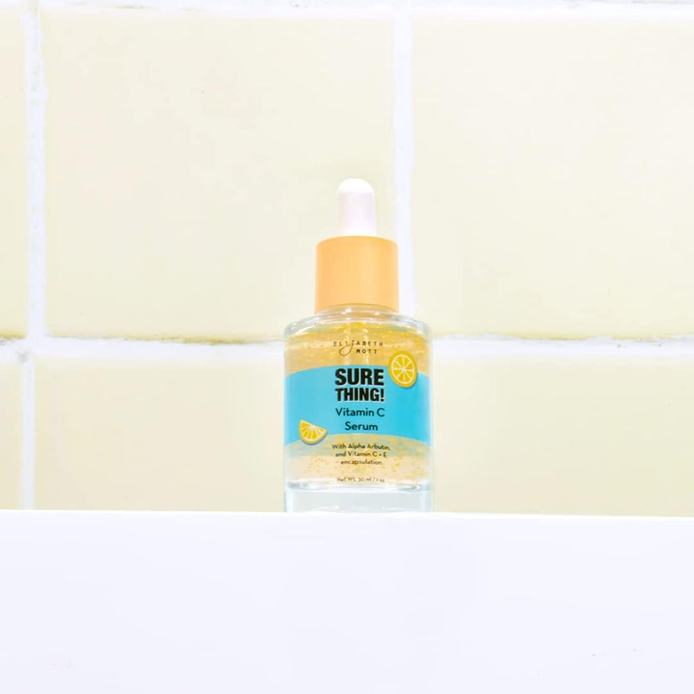 Elizabeth Mott Sure Thing serum cruelty-free seal indicating ethical skincare