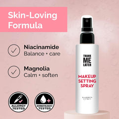 Elizabeth Mott Thank Me Later dewy finish look on face