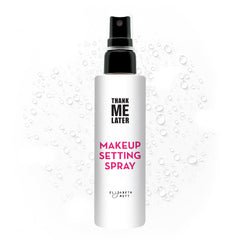 Elizabeth Mott Thank Me Later mist spray applied for hydration