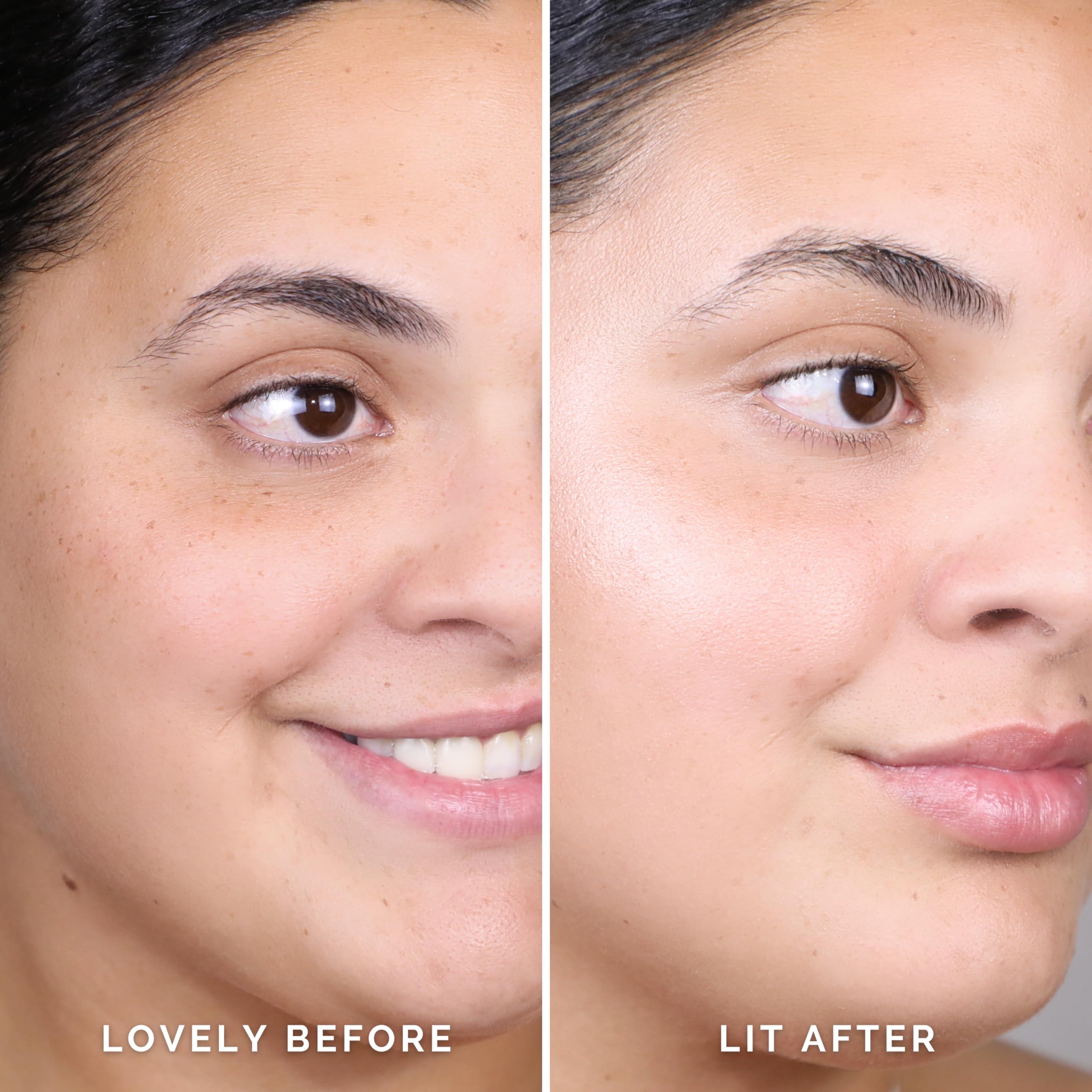 Elizabeth Mott Thank Me Later niacinamide refines texture on skin.