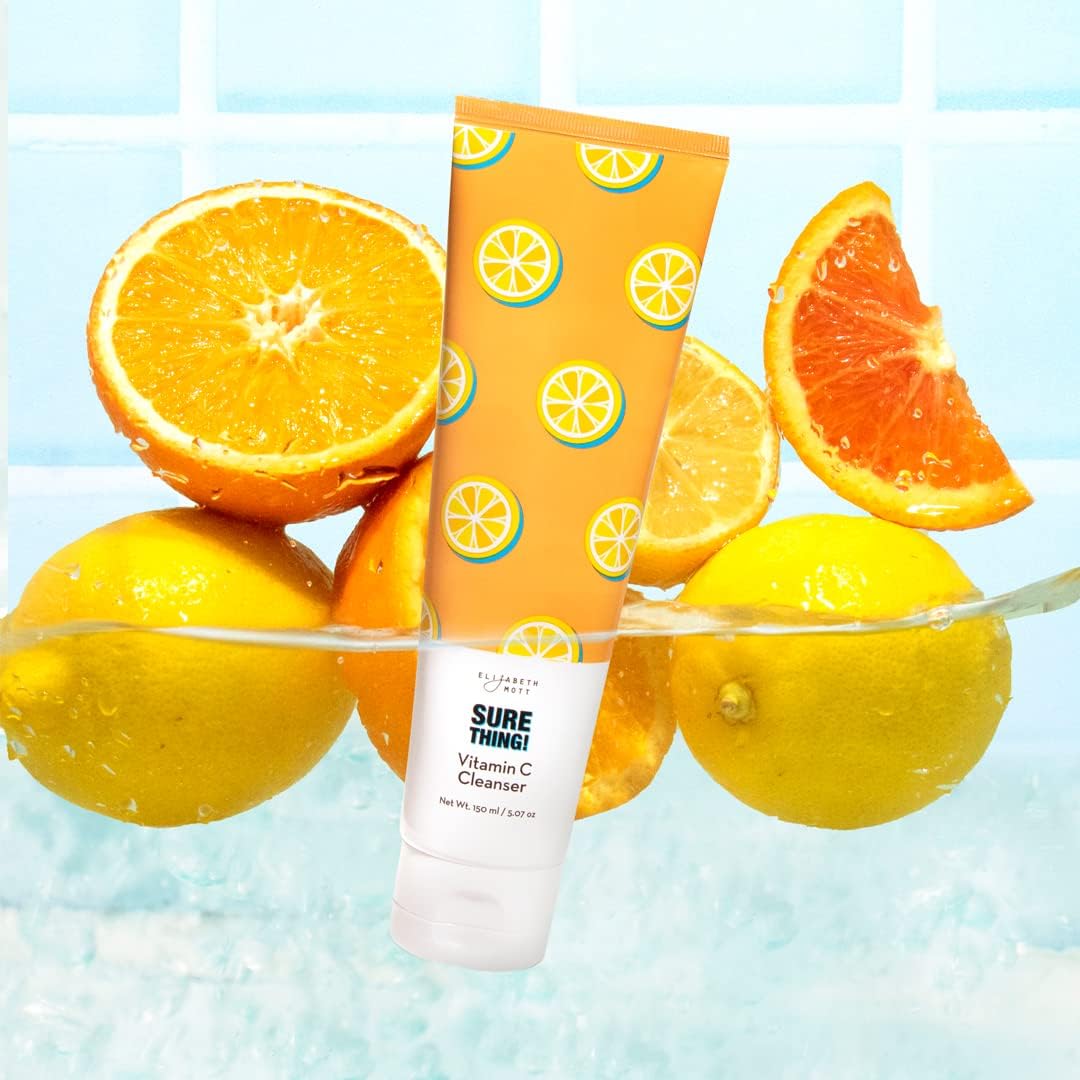 Elizabeth Mott Vitamin C Cleanser during massage, gentle daily cleanse.