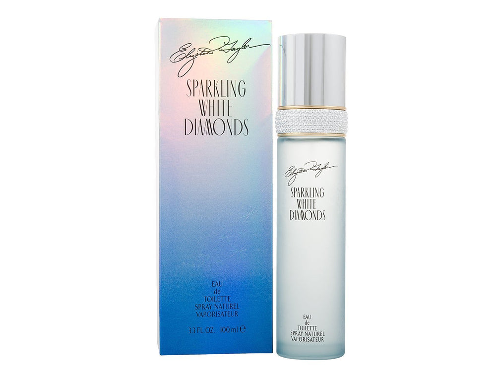 Elizabeth Taylor Sparkling White Diamonds spray bottle, easy application for daily wear.