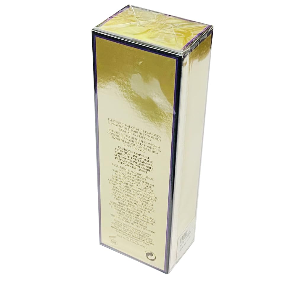 Elizabeth Taylor White Diamonds notes chart with gardenia and jasmine cues