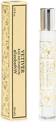 Elizabeth W Vetiver perfume oil rollerball packaging box highlighting gift-ready presentation