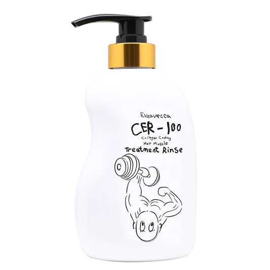 Elizavecca Collagen Coating Hair Treatment bottle for deep moisture and detangling.
