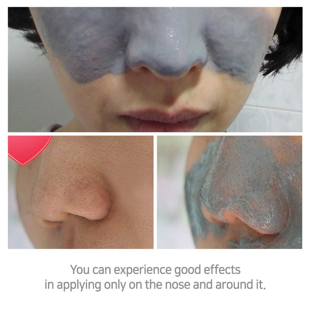 Elizavecca Milky Piggy Hell Pore Clean Up Mask application close-up for oil control