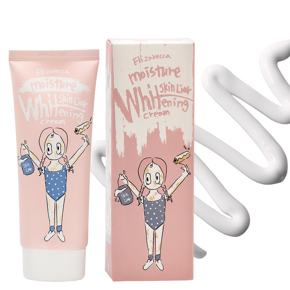 Elizavecca Skin Liar Moisture Cream texture swirl showing smooth absorption