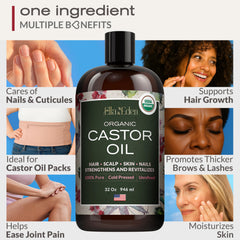 Ella & Eden castor oil hair treatment, rich nutrients for healthier-looking strands.