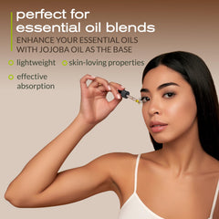 Ella Eden Jojoba Oil applied on skin during routine for nourishment.