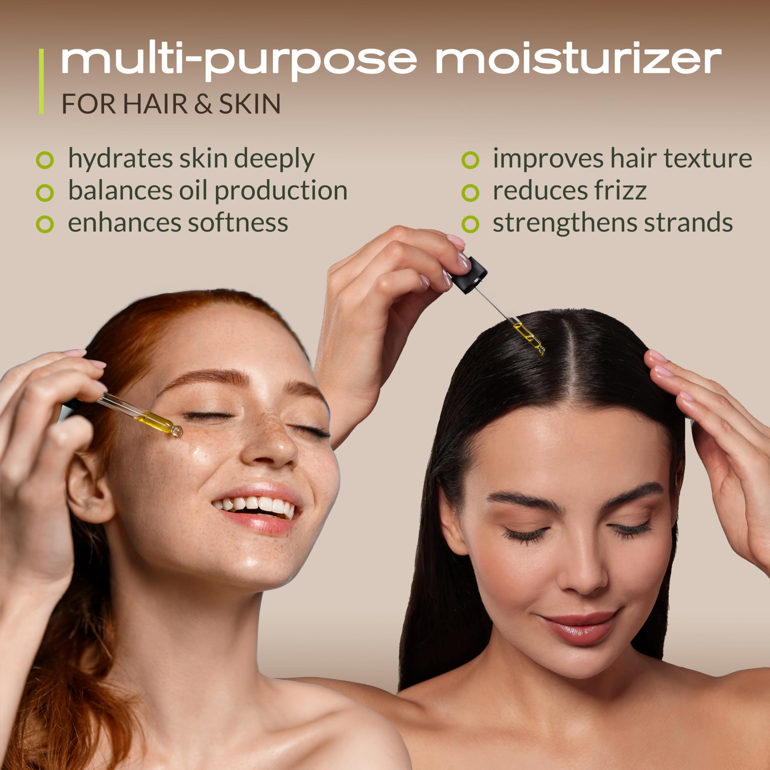 Ella Eden Jojoba Oil with dropper ready for precise skincare application.