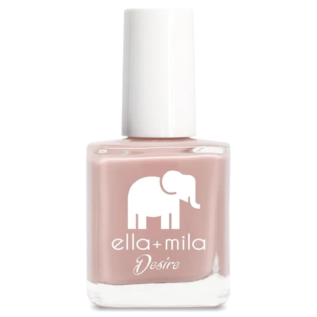 ella+mila Desert Suede brush-stroke on nails demonstrates even application.