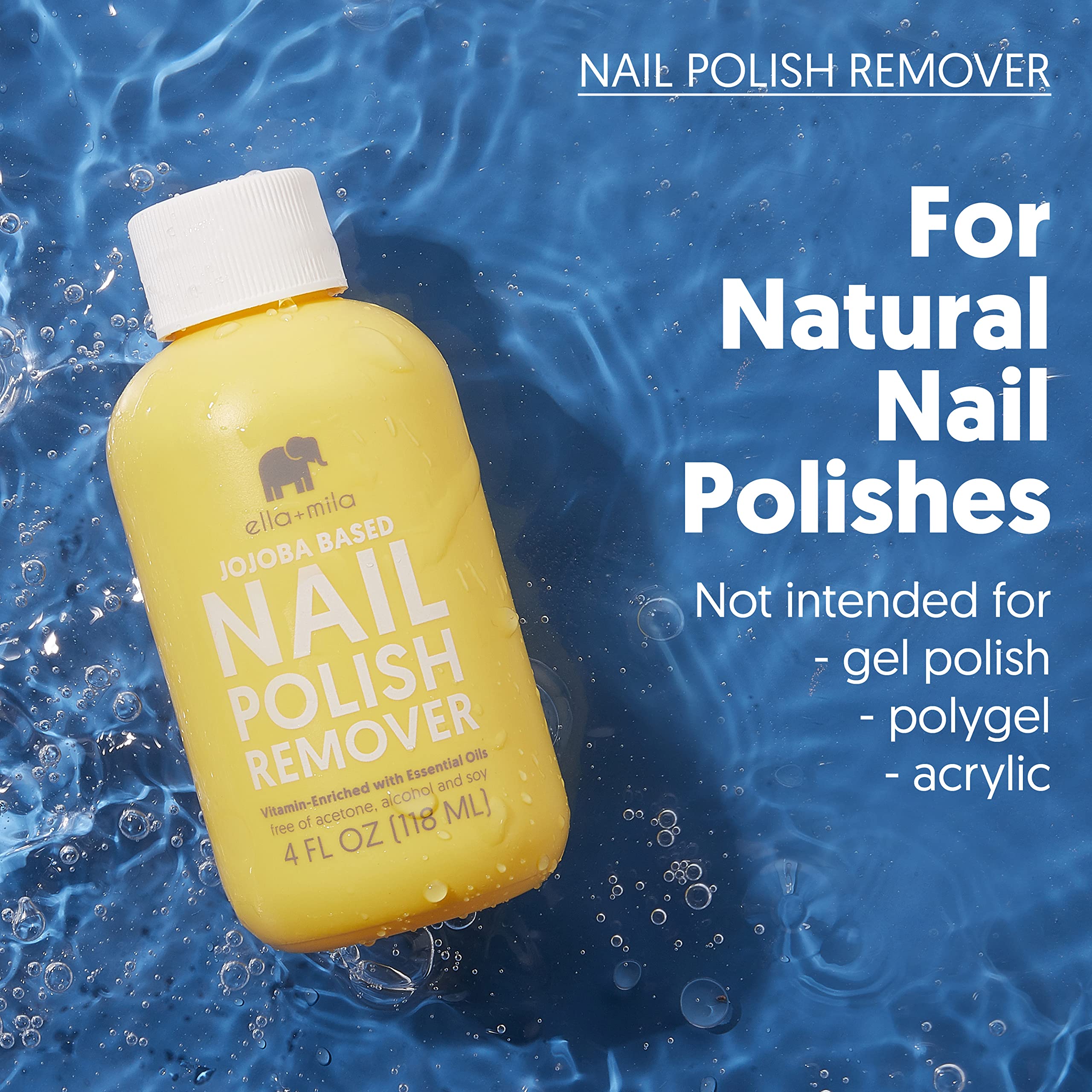 Fragrance-scented remover offers pleasant aroma during polish removal.