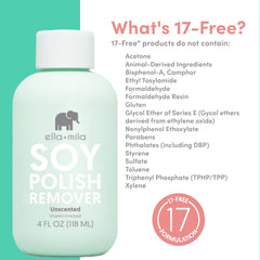 vitamins A C E infused formula nourishes nails during removal.