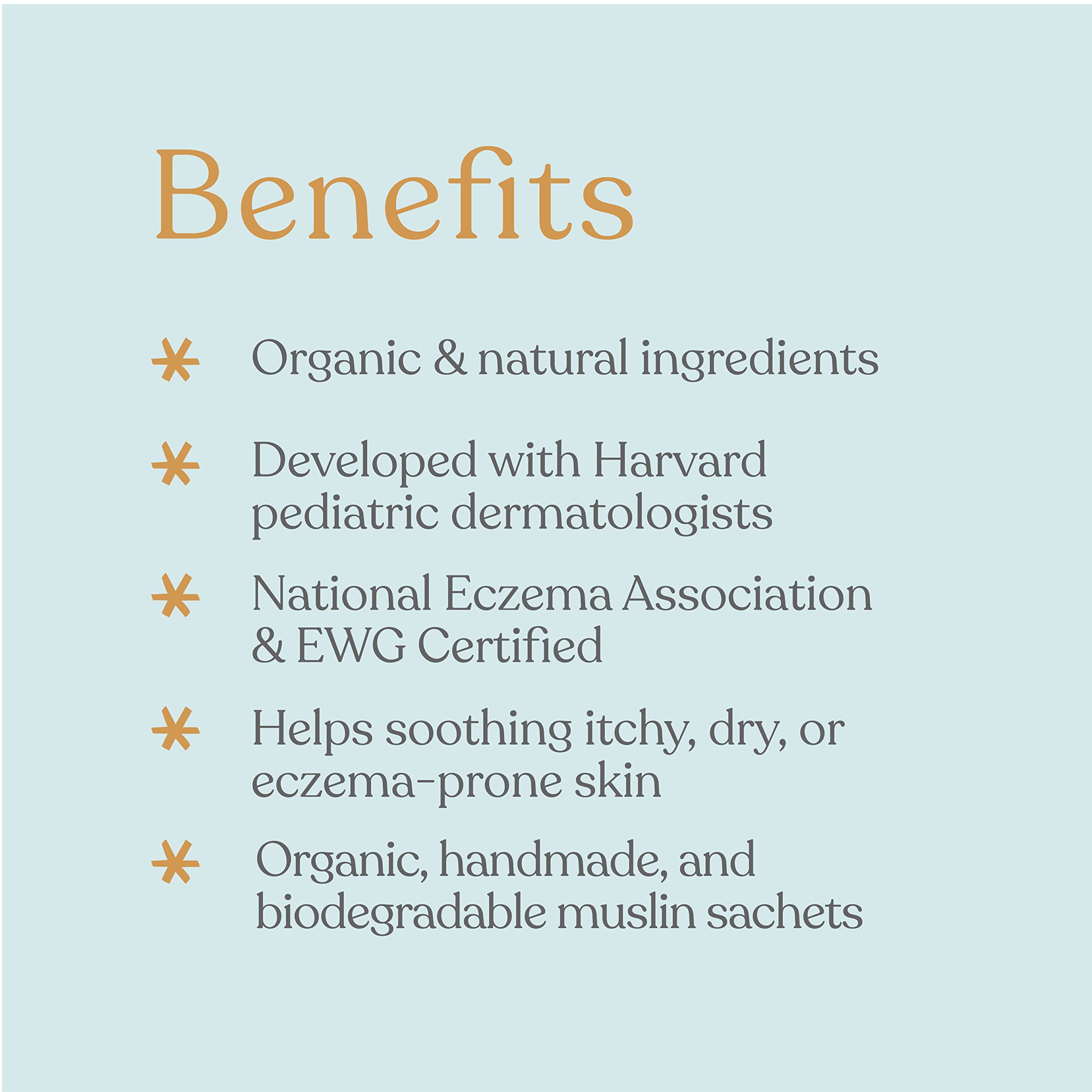 EllaOLA baby sachet close-up shows fragrance-free formula for sensitive skin