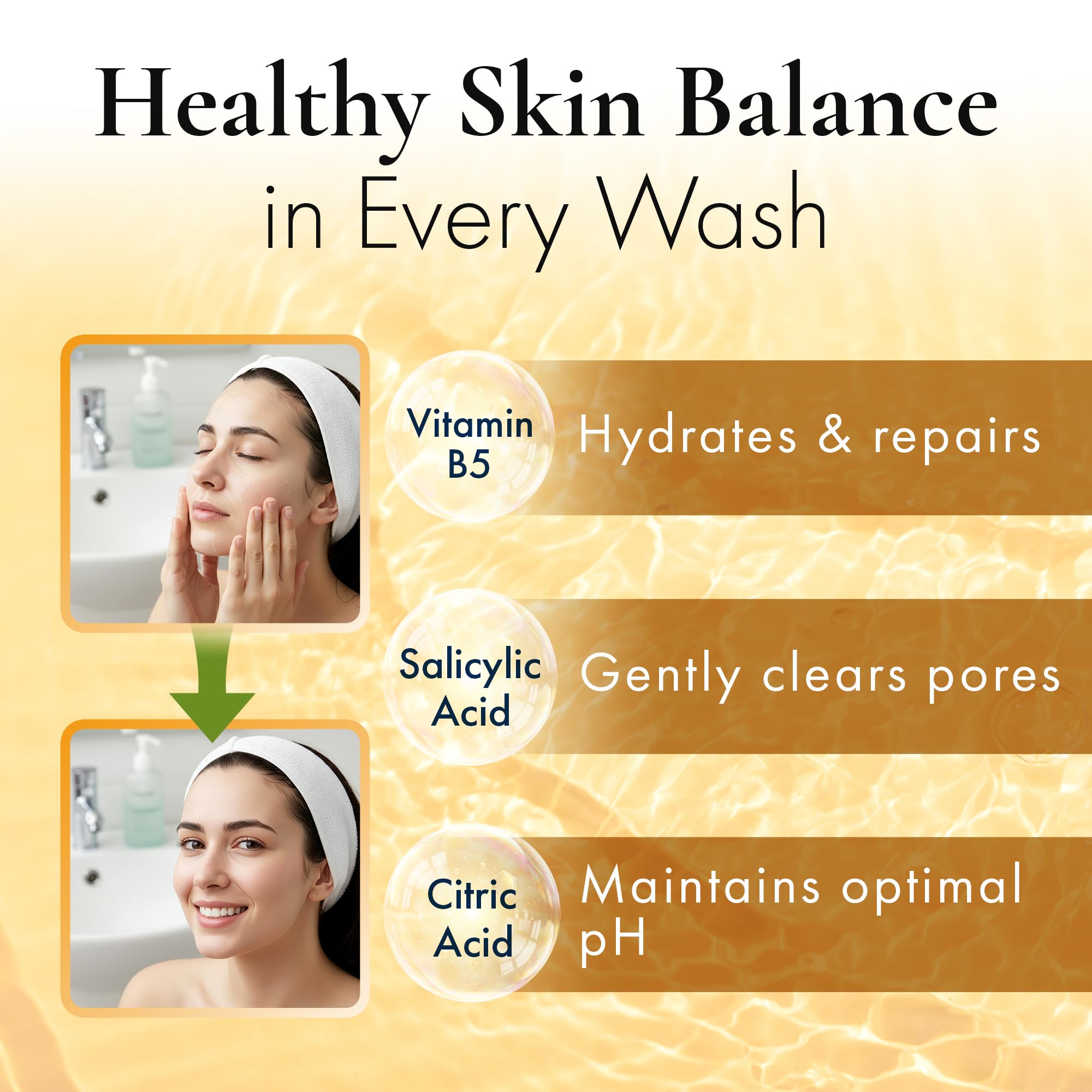 ELLA PURE product image showing clean, refreshed skin after use.