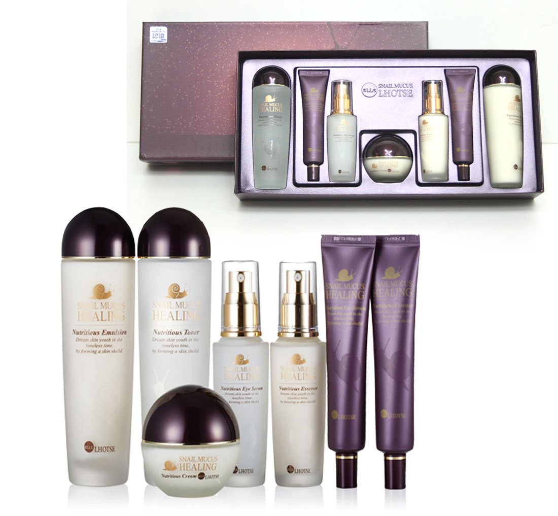 Elle Lhotse snail mucin serum bottle for daily hydration and nourishment.