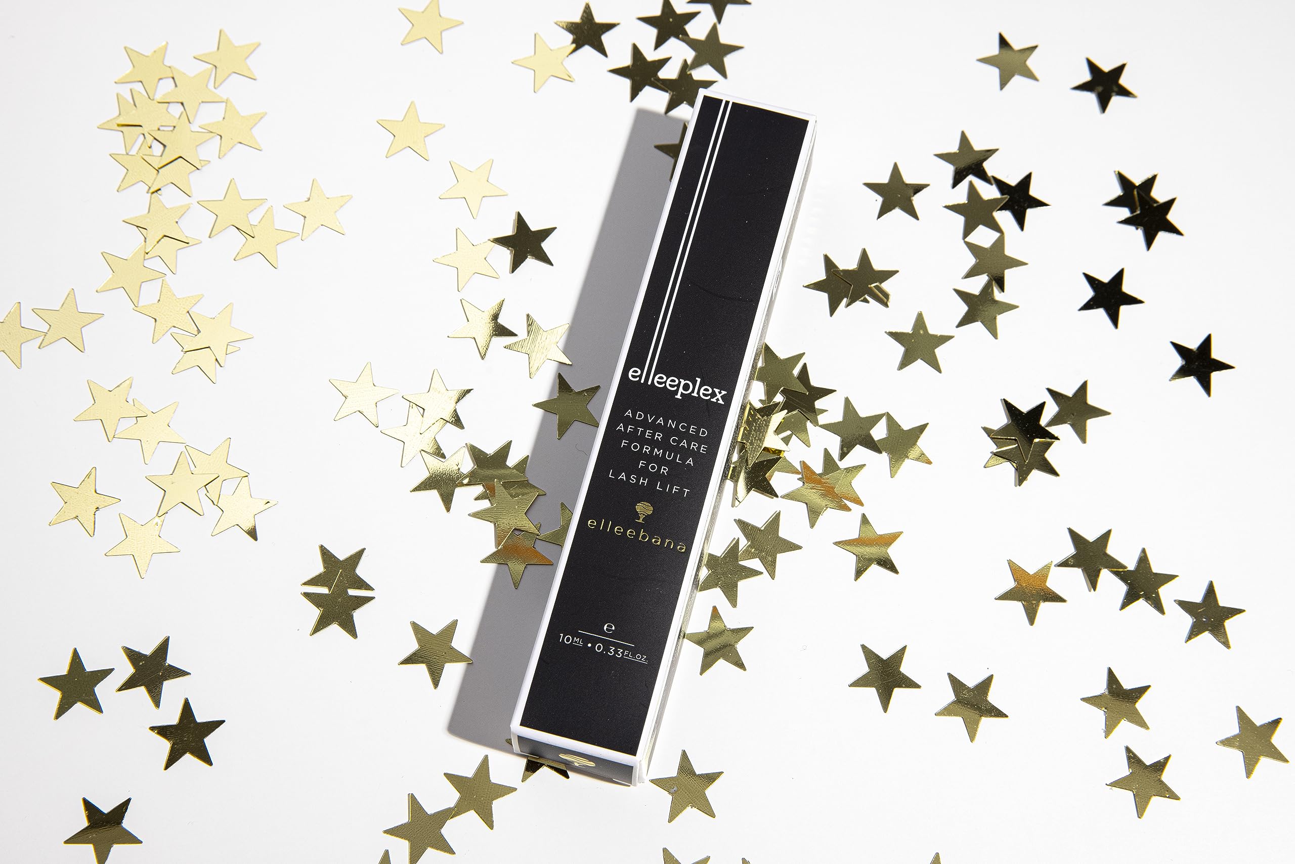 Elleebana Elleeplex formula close-up emphasizing fortifying ingredients for lash and brow health.