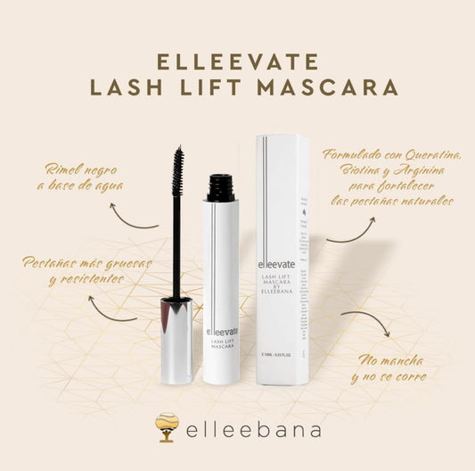 ELLEEBANA Elleevate mascara tube with rich formula for smooth wear