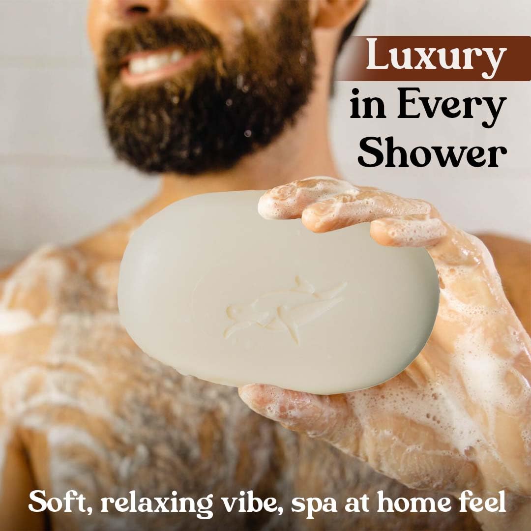 Elliqua No.0 in-shower use demonstrates long-lasting bar and gentle cleanse.