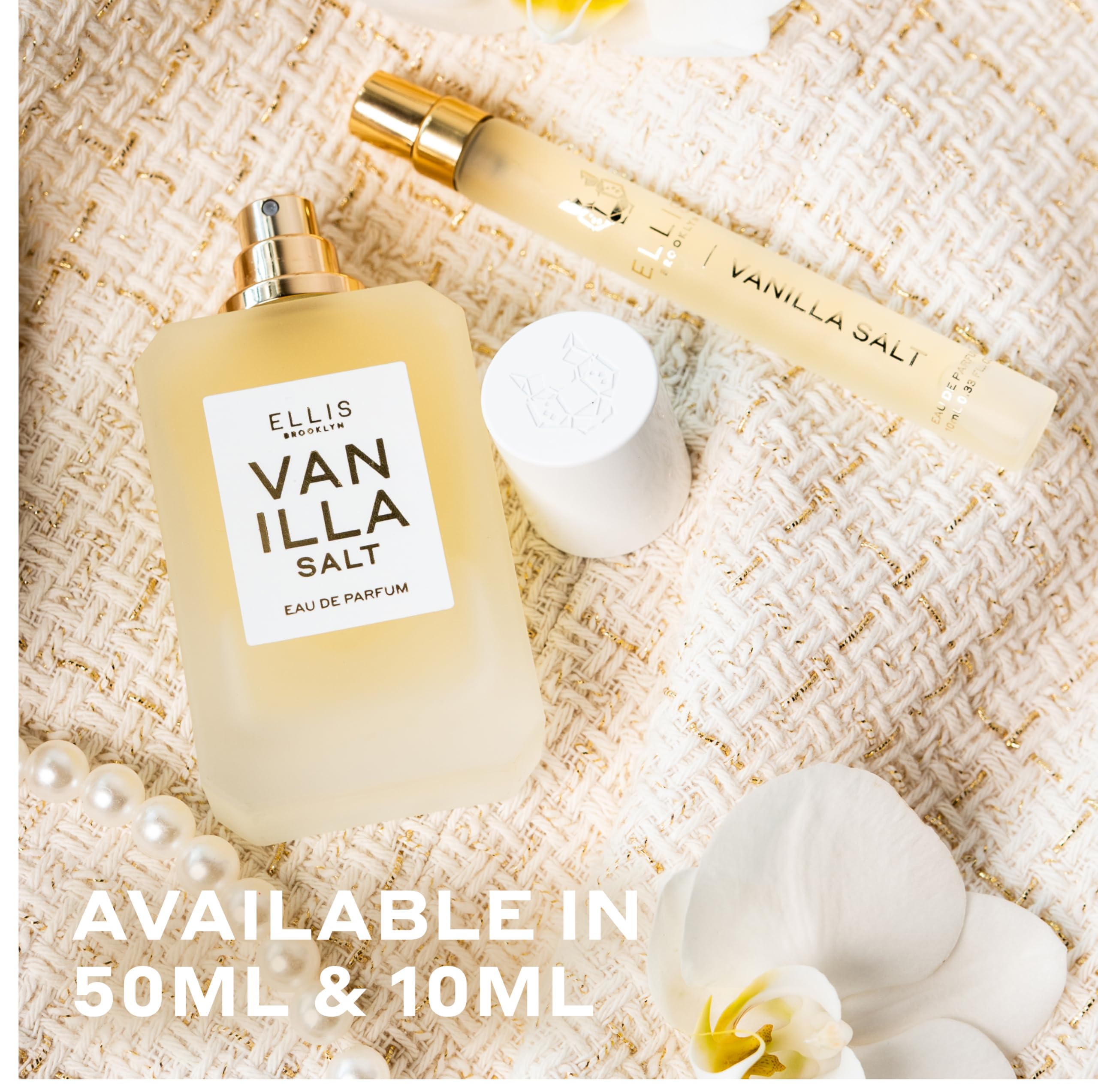 Ellis Brooklyn Vanilla Salt note artwork; versatile aroma for all seasons.