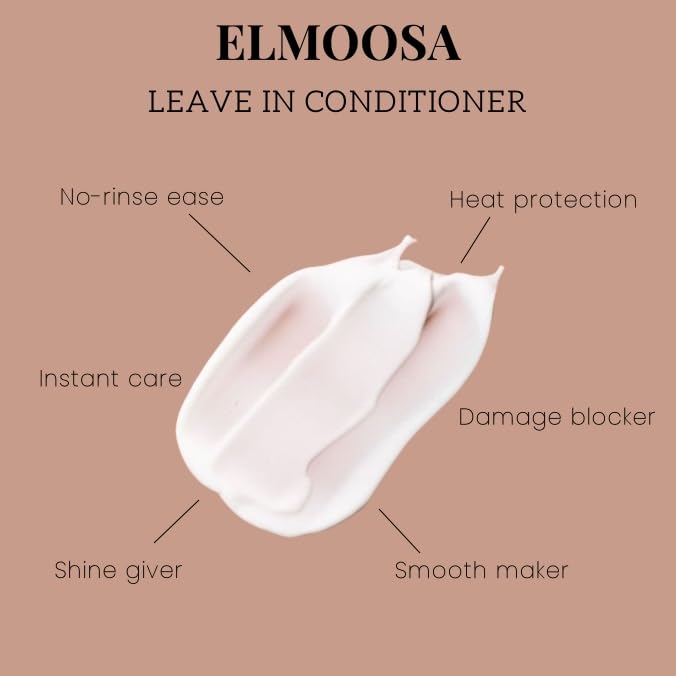 ELMOOSA Caviar Leave-In heat-protection highlights shield during styling with minimal weight