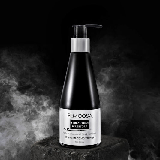 ELMOOSA Caviar Leave-In texture-application demonstrates easy, quick distribution for smooth, manageable hair