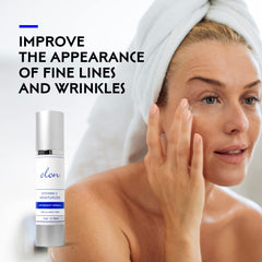Applying Elon Antioxidant C Moisturizer on hand for quick absorption